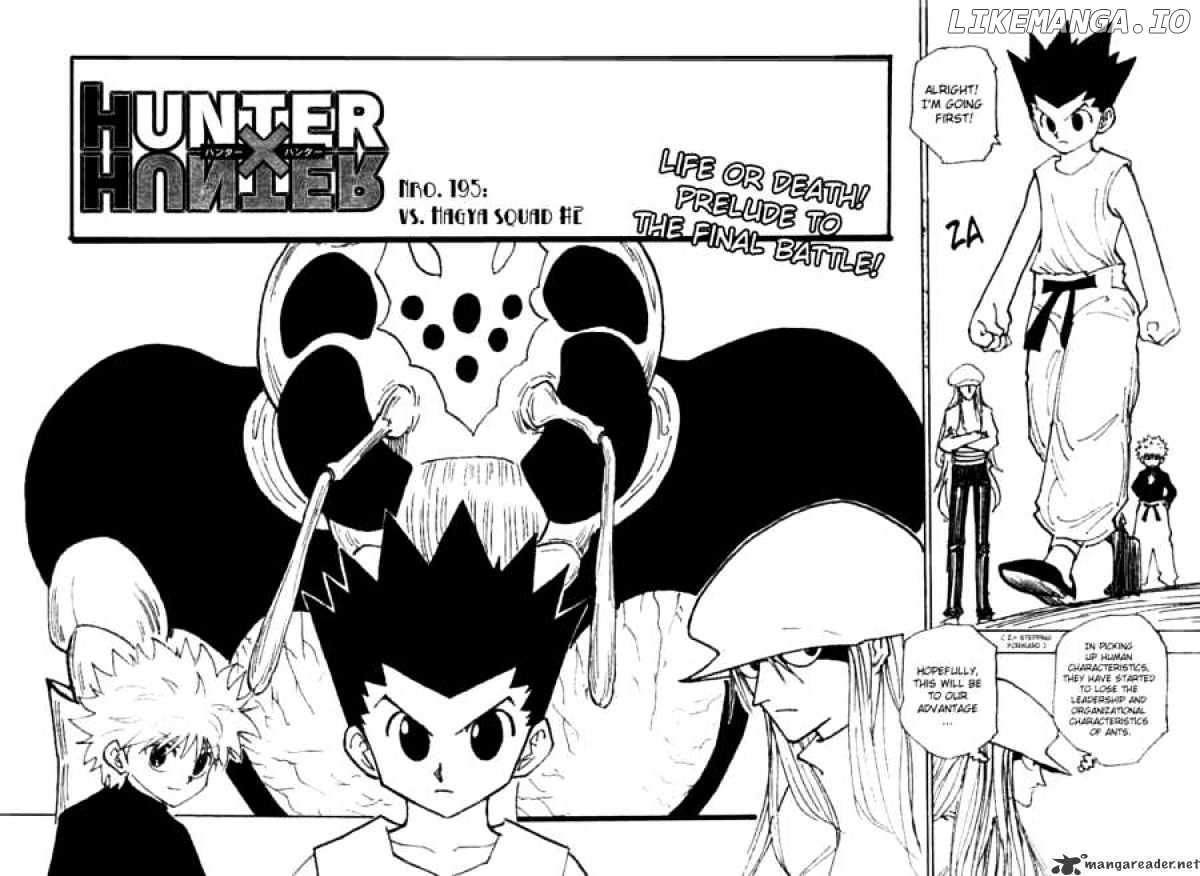 Hunter x Hunter, Chapter 195 image 02